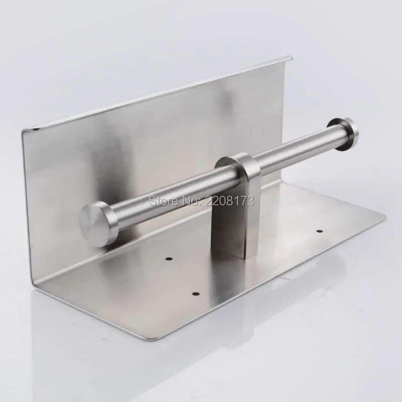 Новые аксессуары для ванной комнаты Toliet двойной держатель тканевой бумаги настенное крепление SUS304 нержавеющая сталь, матовый никель