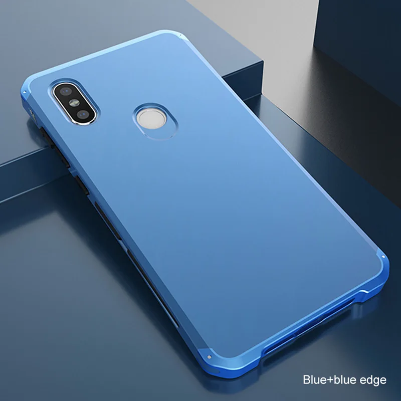 Чехол для смартфона Ollivan для Xiaomi Redmi Note 5 Global Versio, чехол, задняя крышка, металлическая рамка, чехол для Redmi note 5 pro fundas - Цвет: Blue