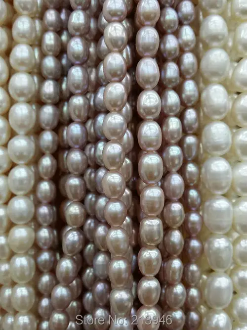 

6-7MM 50Pcs/Pack AA+ Purple Natural Freshwater Pearl Loose Strands Jewelry Beads