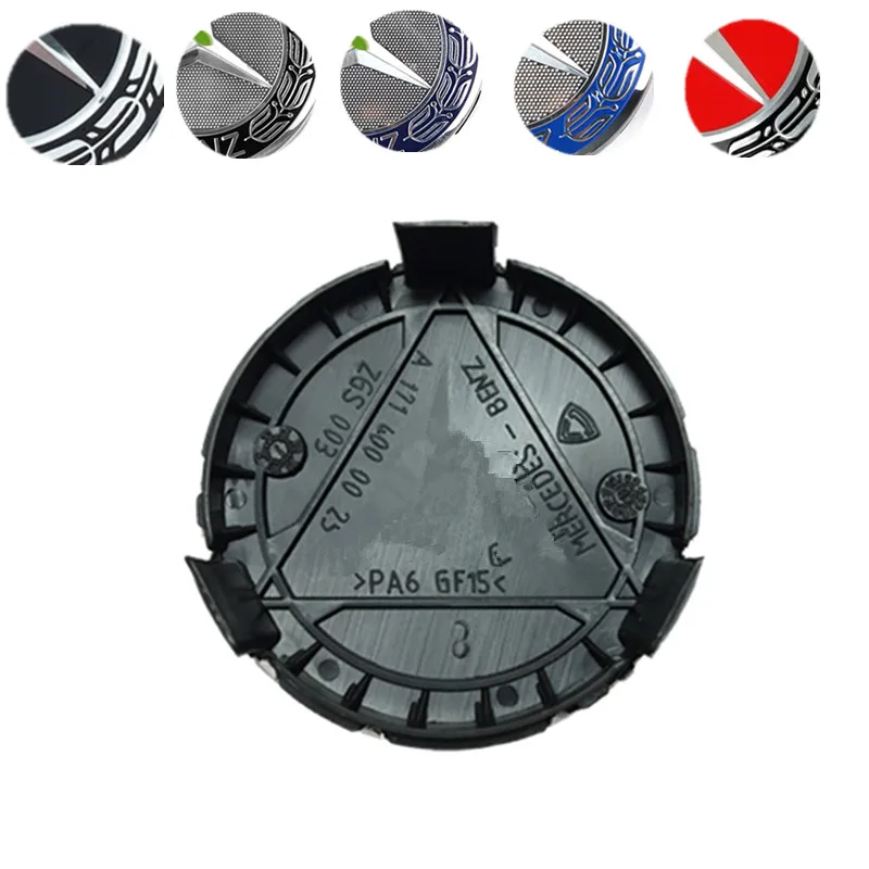 

4PCS/Set 75MM Dark Blue Car Styling Car Wheel Center Cover Wheel Hub Cap Rim Brand Logo Cover For Mercedes Benz W202 CLK C260