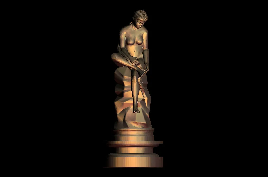 3D модель фигура женщины для artcam type3 фрезерный станок с ЧПУ гравировальный файл stl