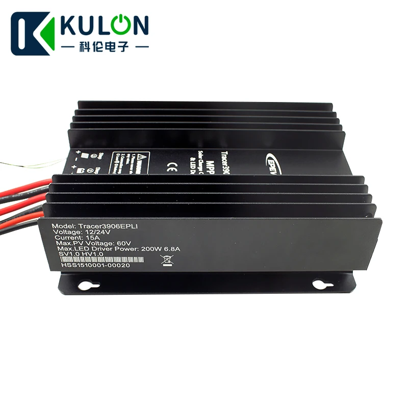 EPEVER Tracer3906EPLI 15A 12 В 24 литиевая батарея MPPT контроллер солнечной зарядки с драйвером