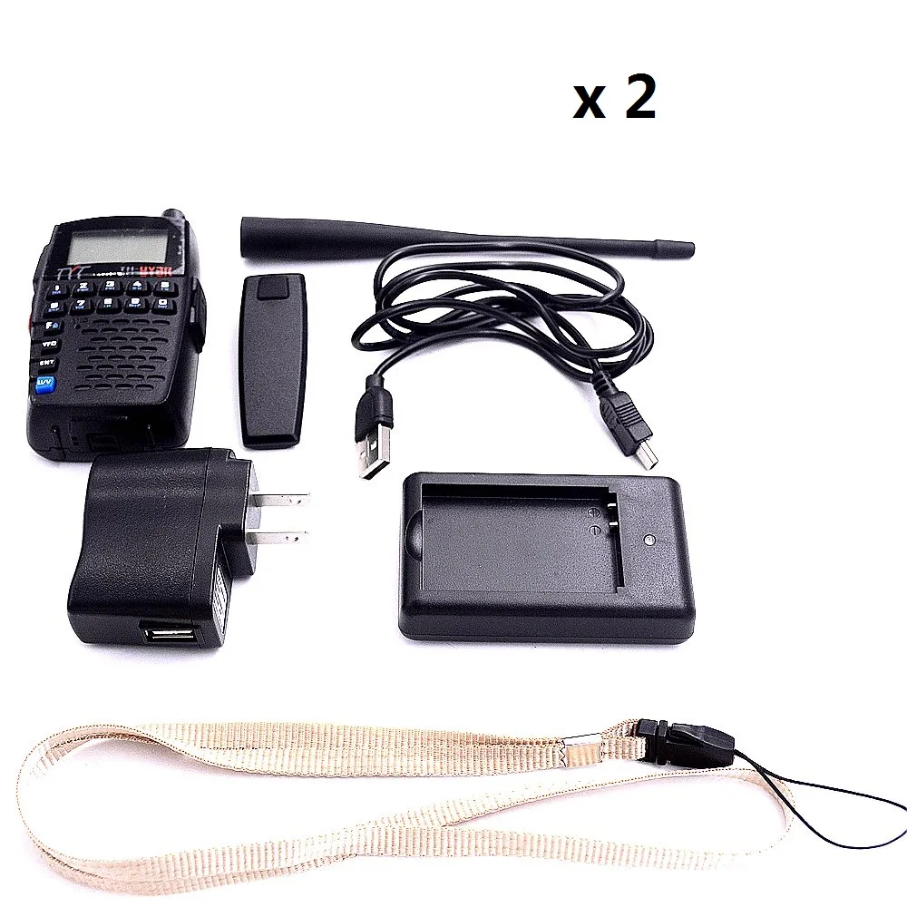 2qty TYT UV-3R Dual Band двухстороннее Радио VOX VHF/UHF Портативный ham передатчик Мини рации репитерное смещение открытый домофон