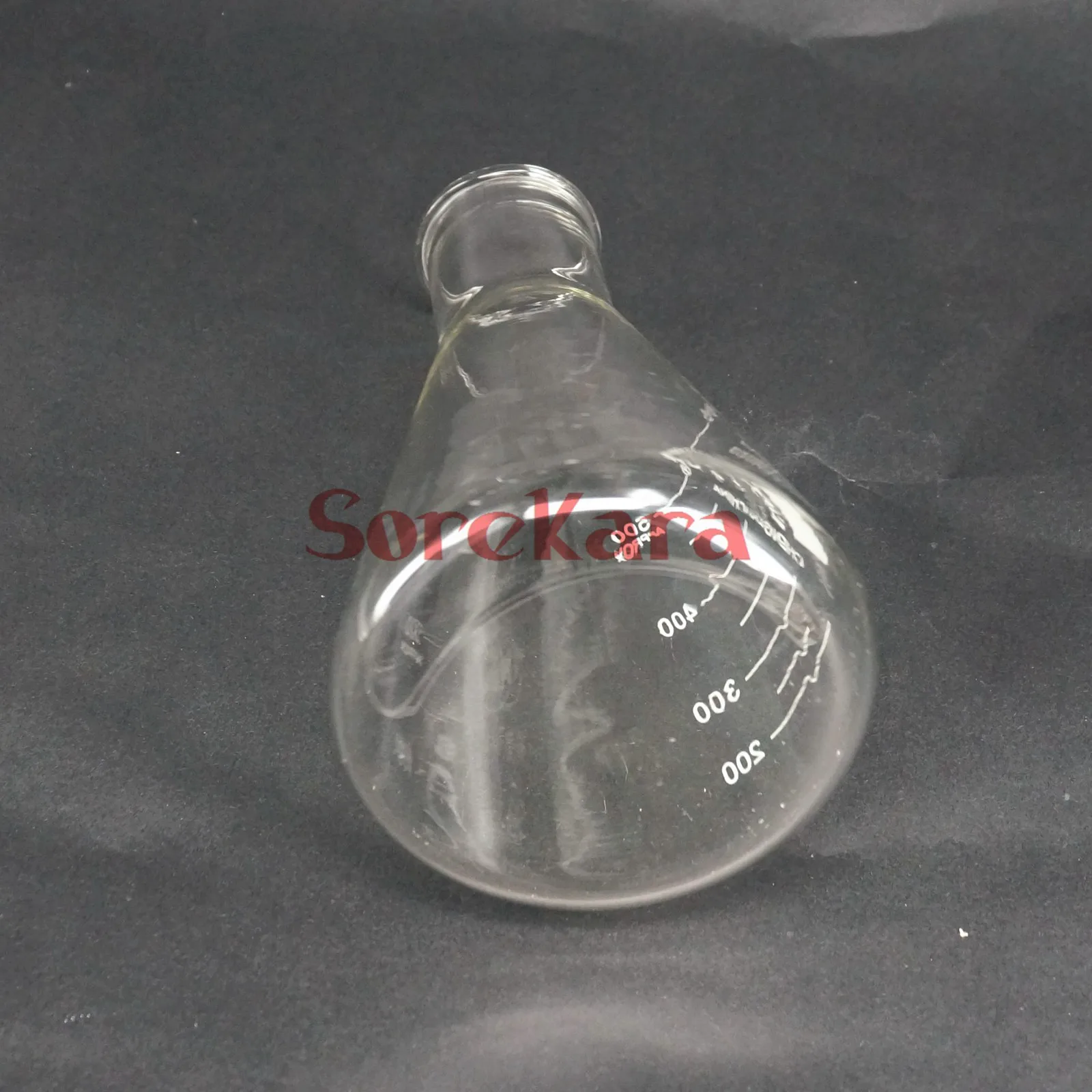 500ml Wide Neck Borosilicate Glass Conical Erlenmeyer Flask For Chemistry Laboratory