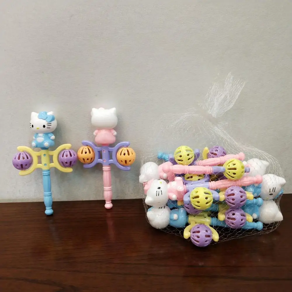Cartoon Toy Baby Rattles toy Intelligence Grasping Gums Plastic Hand Bell Rattle Funny Educational Mobiles Toys Birthday Gifts