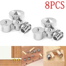 8 шт дюбель совместного выравнивания Инструмент центральной точки Pin комплект деревообрабатывающий ремесло зажим Сталь инструменты 6/8/10/12 мм