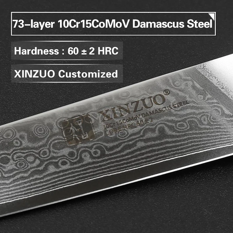 XINZUO 3 5 &quotдюймовый нож для очистки овощей Япония Дамаск VG10 сталь новейший фруктов