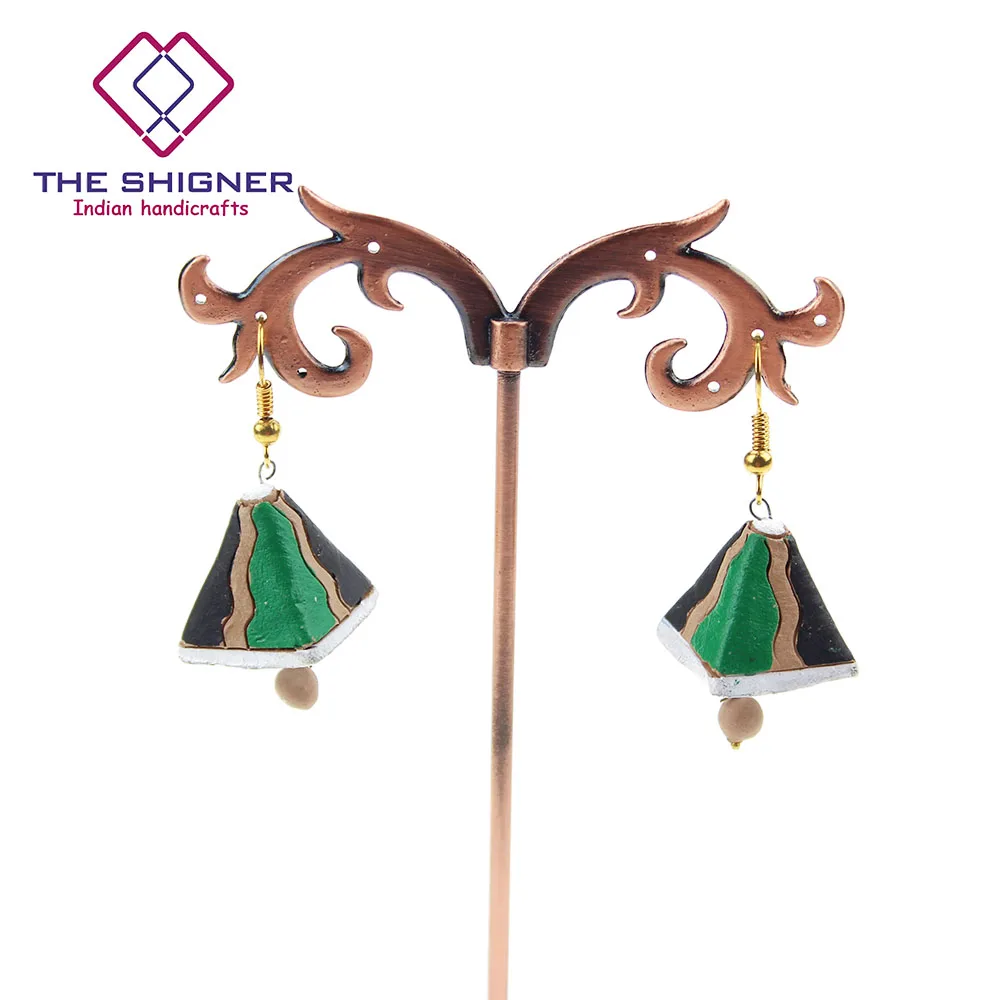 2017 новый Этнический стиль терракотовые индийские серьги Jhumka ювелирные изделия