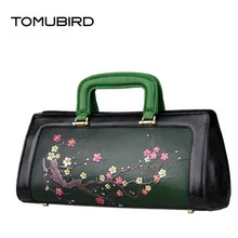 Новинка года превосходный коровьей Роскошные из натуральной кожи ручной работы сливы сумки с тиснением дизайнер для женщин пояса