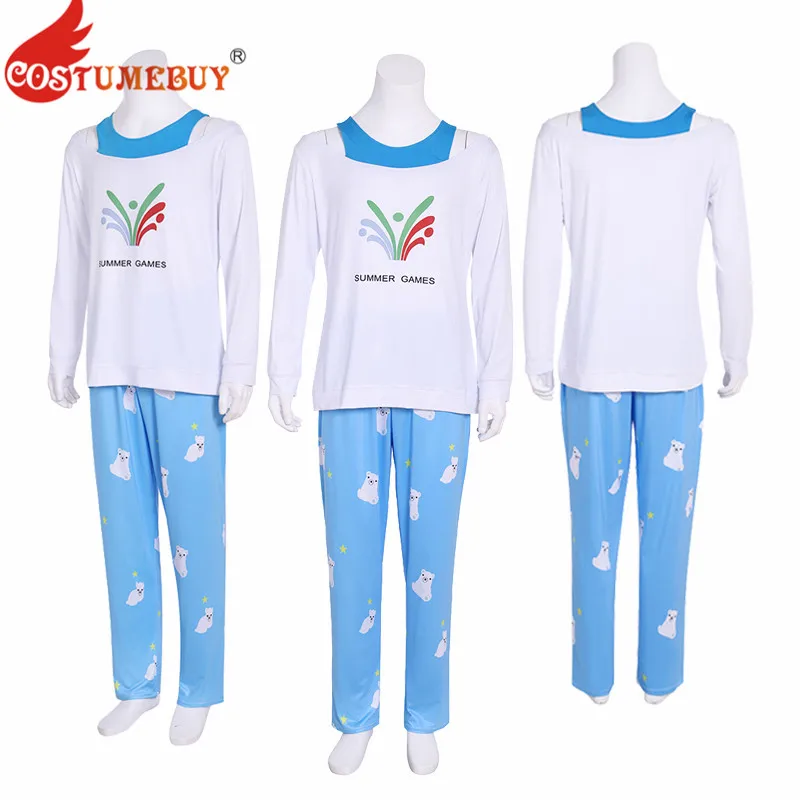 

Costumebuy Game Ow Kawaii Mei Summer Games Sweater CG Rise and Shine Cosplay Pajamas Meiling Zhou Costume Mei Polar Bear Pants