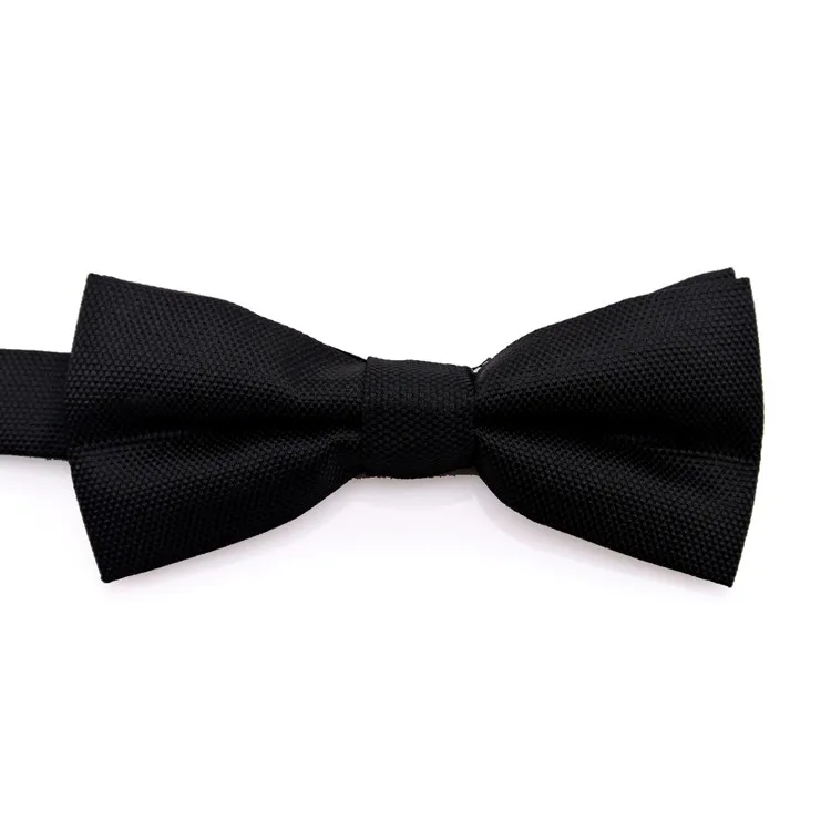 Solid Black Navy Blue Gray Grey White Red Tuxedo Mens Bow Tie Pre-tied 100% Silk Adjustable For Men Free Shipping Wholesale