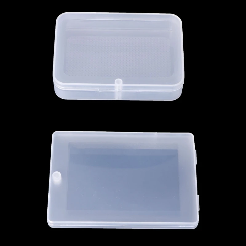 

Rectangular Plastic Transparent Clear Storage Box Collection Container Organizer