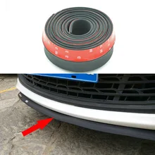 Universal TPVC Car Lip Skirt Protector 2.5m Length 6.5cm Width Car Front Lips Bumper Car Rubber Strip for Universal Car CY072-CN