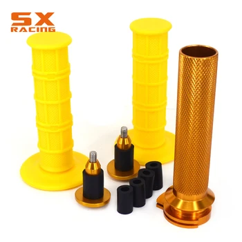 

Motorcycle CNC Colorful Twister Throttle Tube Handlebar Grip Plugs Set For SUZUKI RMZ250 04-06 RMZ450 05-06 08-17 RMZ450Z 250SB
