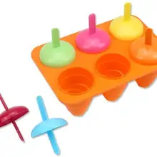 Экологичные силиконовые формы для льда крем эскимо формы творческой Пособия по кулинарии Инструменты в Приготовление мороженого DIY Ice конус