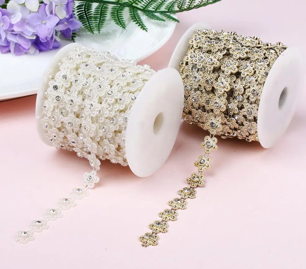 Design-3 Gold 2 ярда горного хрусталя бабочка/звезда/с кистями из бусин с УФ покрытием цепь отделка для шитья Apperal Сумка Обувь колпачок воротник праздничное украшение - Цвет: Design-3 Gold
