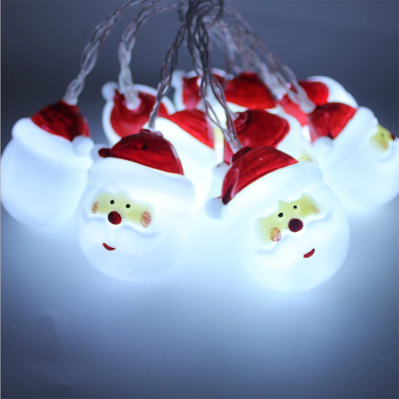 Battery Operated 1.5M 10leds 3M 20leds Lovely Santa Claus LED String Light Waterproof Christmas New Year Decoration Garland Battery Operated 1.5M 10leds 3M 20leds Lovely Santa Claus LED String Light Waterproof Christmas New Year Decoration Garland