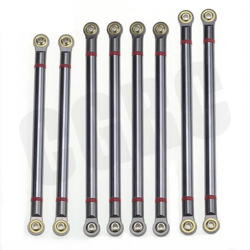 8pcs Metal Aluminum Alloy Link Rod Pull 313mm Wheelbase for 1/10 RC Car Crawler Axial SCX10 90046 Truck Vehicle Parts | Игрушки и хобби