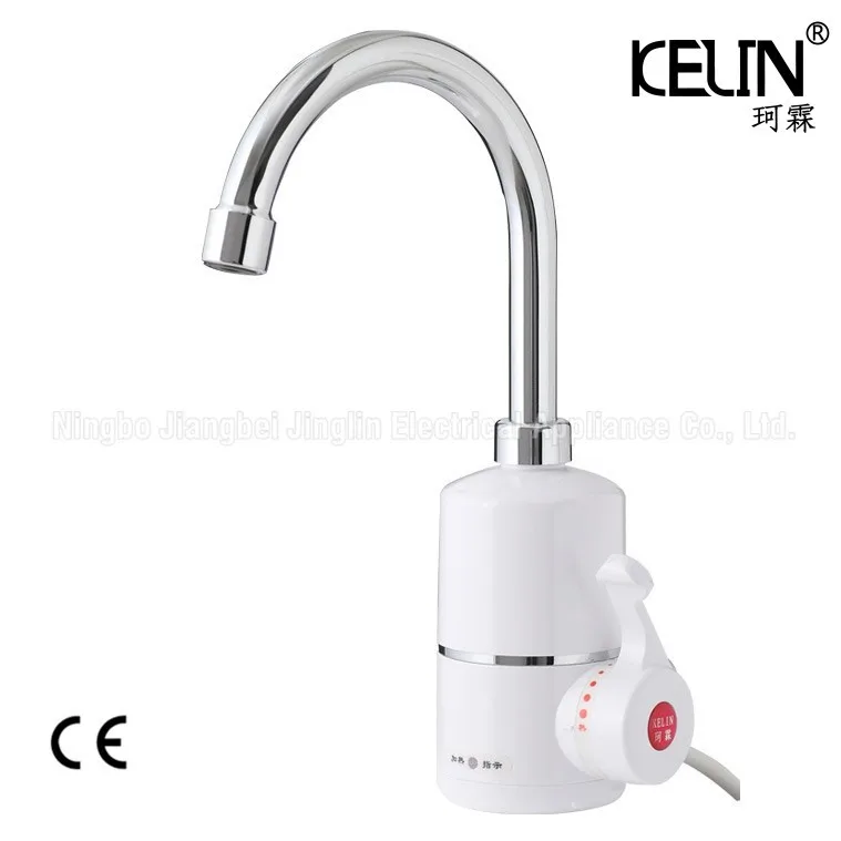 

KELIN Electric 3-5 Seconds Quick Heating Faucet Basin Tap Hot/cold Water Mixer for Kitchen with CE
