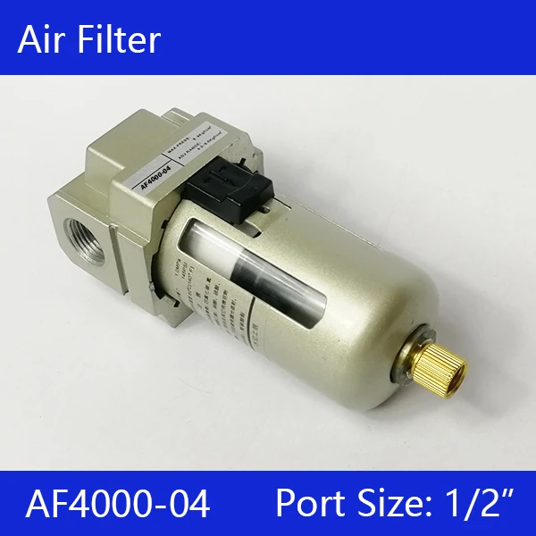 

Free Shipping Pneumatic AF4000-04 1/2" bsp Oil Water Separator Source Pump Compressor Air Filter Cup A Series With Cover