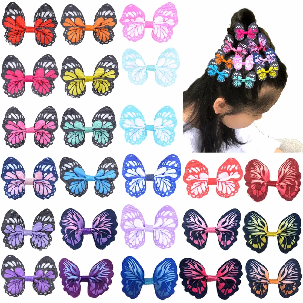 Buy 24 Pieces Tiny Hair Bows Butterfly Hair Clips for
