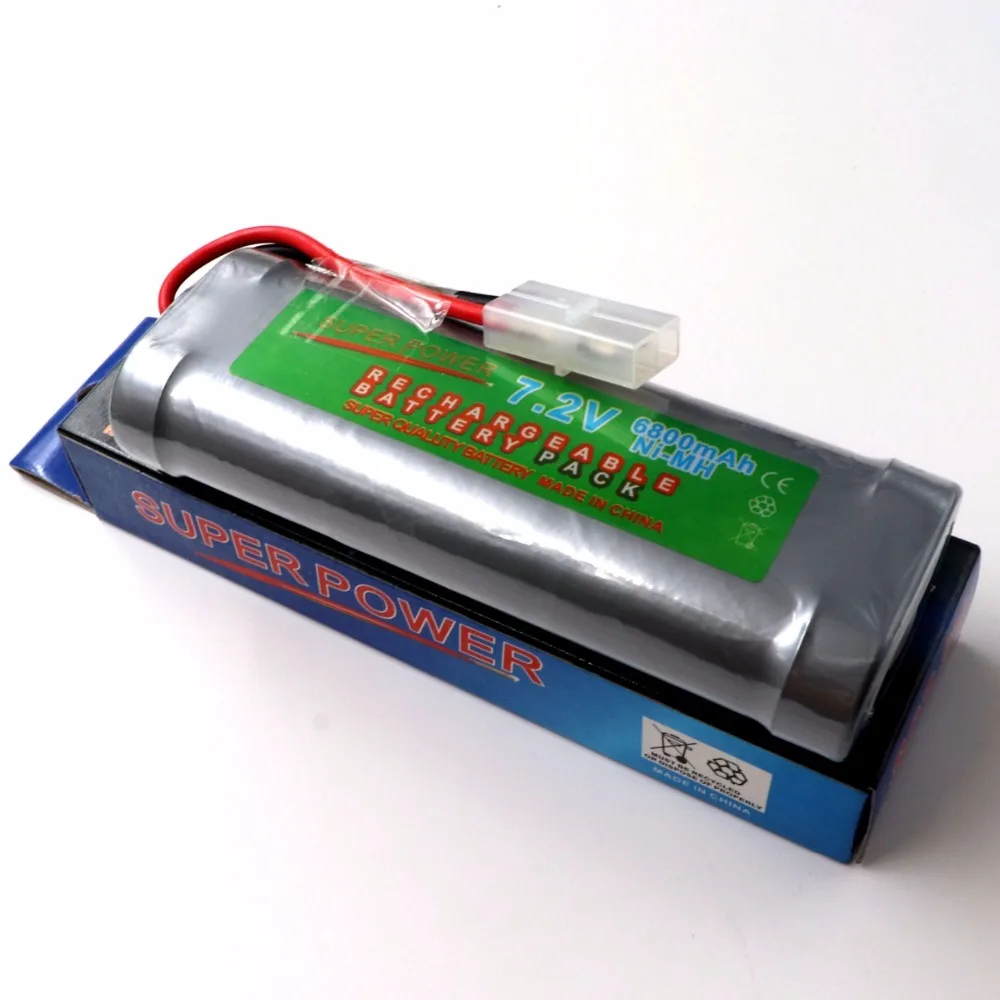 6800mAh 7,2 v NiMh RC игрушечный аккумулятор плоский гоночный автомобиль Сменный аккумулятор для RC самолета вертолета лодки, с разъемами Tamiya