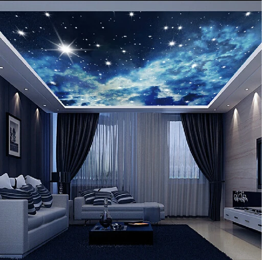 Star Ceiling Murals 3d Stereo Personalized Custom Wallpaper Theme