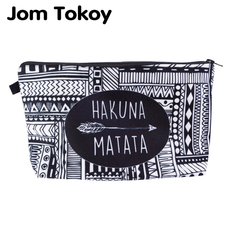 Jom Tokoy الأزياء العلامة التجارية التجميل أكياس جديد حقيبة مستحضرات تجميل الحرارة نقل الطباعة النساء السفر حقيبة تنظيم مستحضرات التجميل