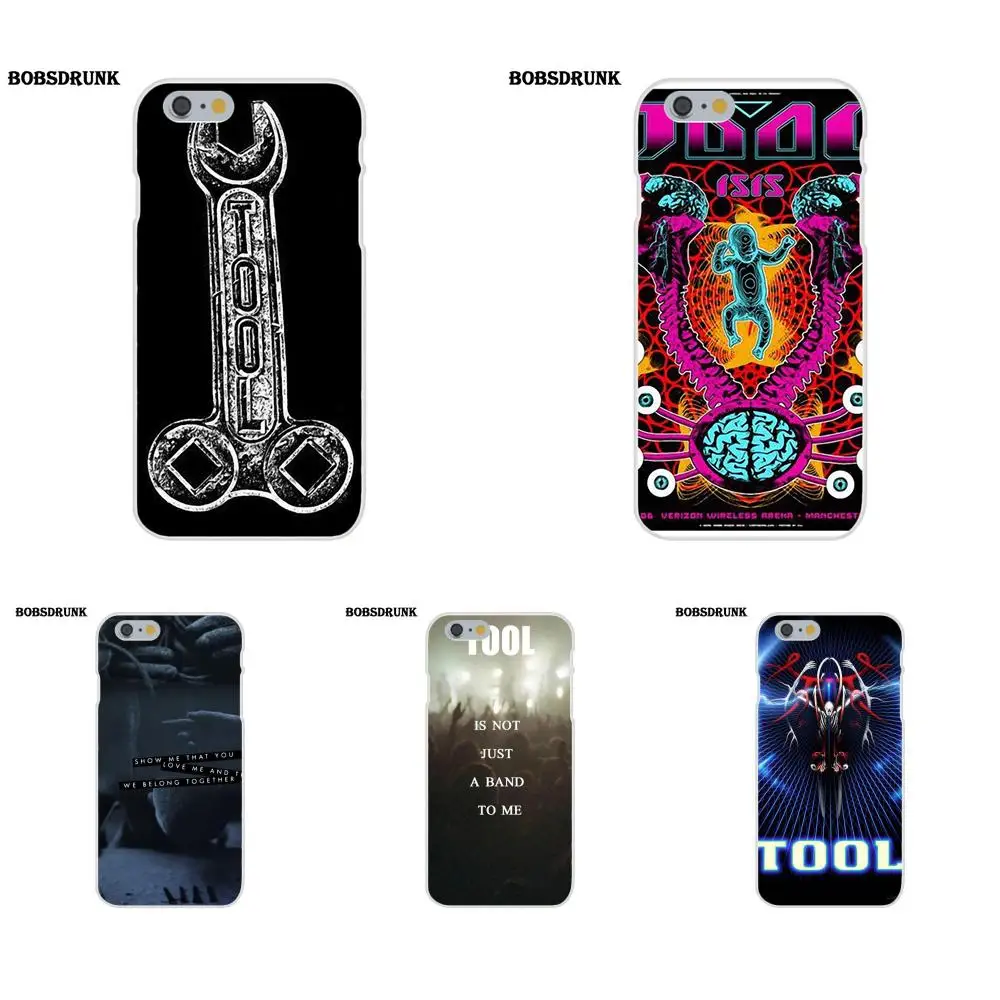 

EJGROUP TPU Cases Fundas For iPhone 4 4S 5 5C SE 6 6S 7 8 Plus X For iPhone 4 4S 5 5C SE 6 6S 7 8 Plus X Tool Band Rock Metal