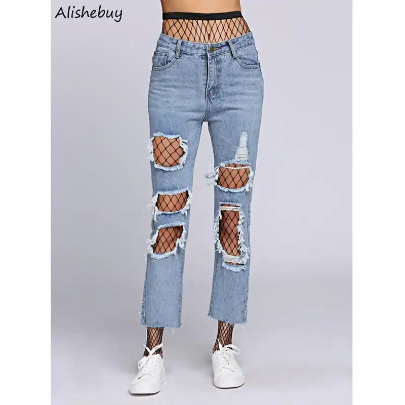 ripped jeans for girls cheap