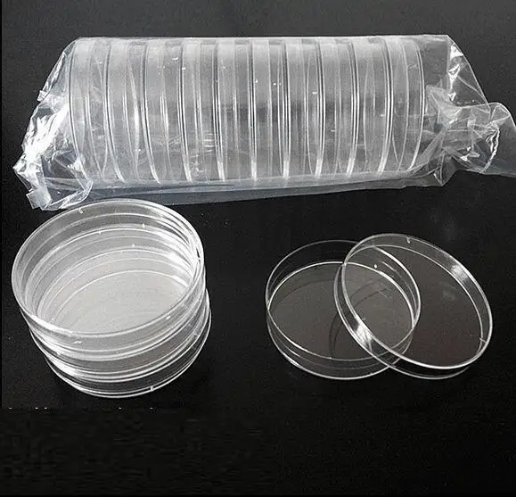 1000 шт. Прозрачный 90 мм пластиковые чашки Петри с крышкой, культура блюдо