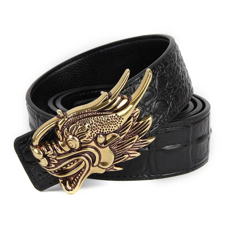 Aburo новые джинсы riem ковбой Классический Крокодил stijlvolle riemen mannen glad gesp taille riem джинсы