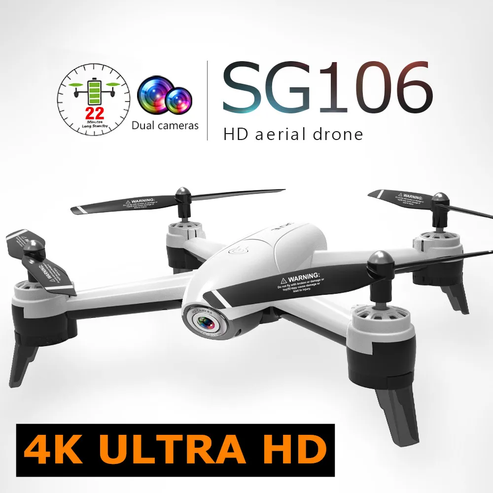 

SG106 WiFi FPV RC Drone 720P 1080P 4K HD Camera Dron Optical Flow Positioning Quadrocopter APP Control Quadcopter For Kids