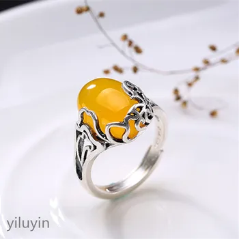 

KJJEAXCMY boutique jewelry S925 Sterling Silver retro natural Hetian jad