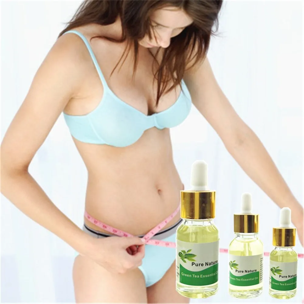 

2018 Newest Green Tea Essential oil Lose Weight Healthy Slim Loss Essential oil body Massage rapid thin body 5/10/15ml