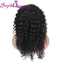 Soph queen hair 13*4 фронтальные человеческие волосы парики для черных женщин перуанские глубокие волнистые волосы парики с волосами младенца естественного цвета