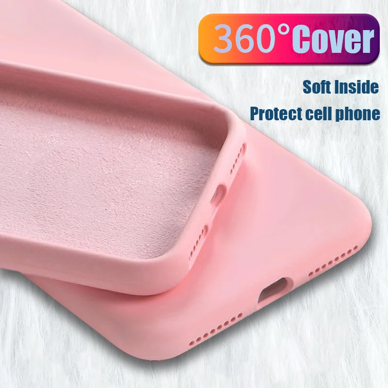 

Original Summer Liquid Silicone Cover For Huawei P Smart Plus 2019 Y5 Y6 Y7 Pro Y9 On Honor 8A Pro 8X P30 Pro P20 Lite Case Soft