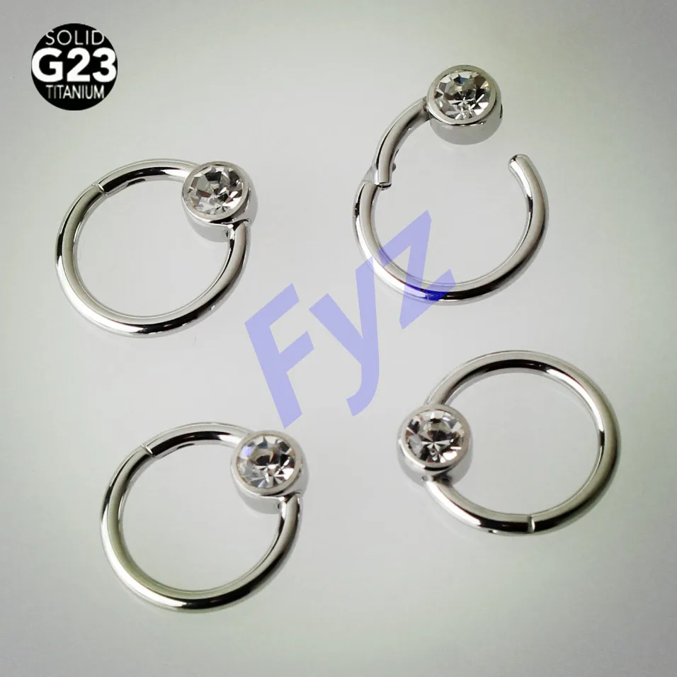 Сегментное кольцо для носа G23 Titanium 16G пирсинг соска ушной хрящ Хеликс украшение