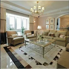 Модный художественный ковер Натуральная Воловья кожа египетские ковры