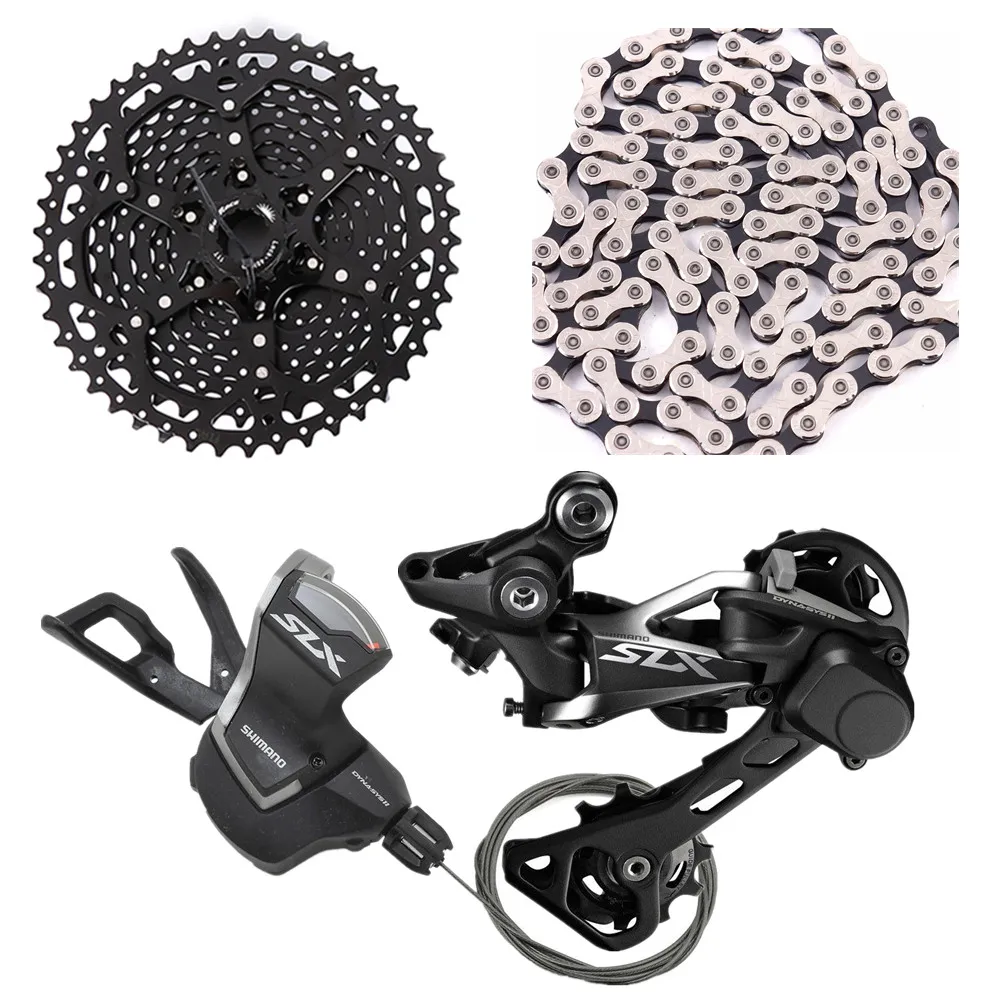 preço Shimano slx m7000 11 velocidade shifter Desviador traseiro da bicicleta da bicicleta mtb com cassete sunrace csms8 11 46 t x11.93 cadeia