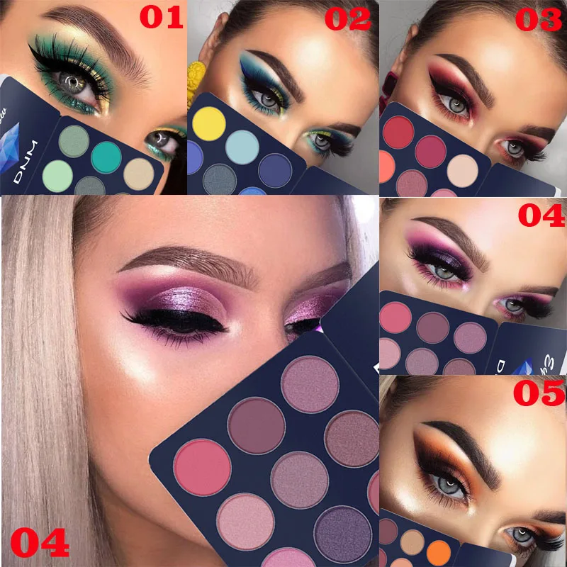 

Glitter Shimmer Eyeshadow Palette Waterproof Matte Eye Shadow Metallic Highlighter Pigment Makeup Cosmetics Eyeshadow Pallete