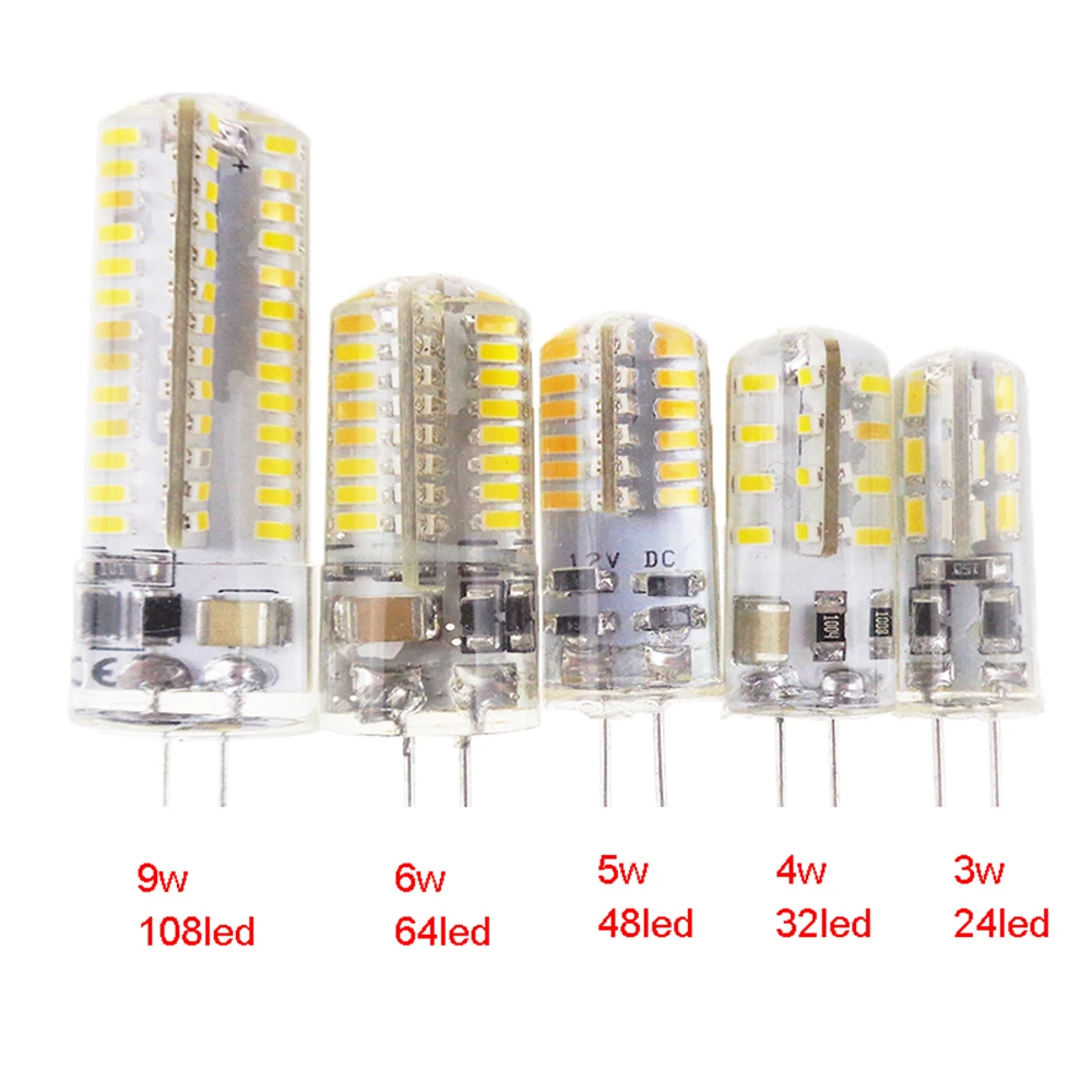 Светодиодная лампа G4 1 шт. AC12V/AC220V 3 Вт 4 5 6 9 качественное светодиодное освещение SMD