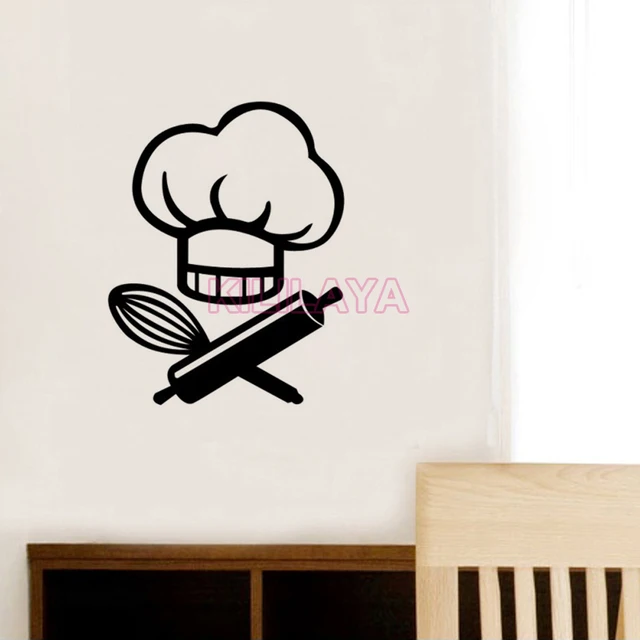 Stickers Le Chef Cuisine Vinyl Wall Decal Wallpaper Mural On The Stickers Le Chef Cuisine Vinyl Wall Decal Wallpaper Mural On The Sticker Paper Art Kitchen