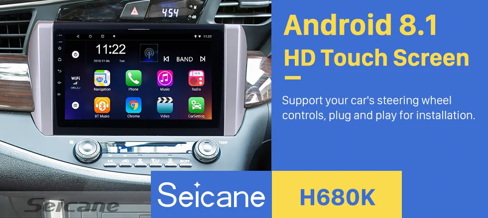 Top Seicane 9 inch Android 8.1 for 2015 Toyota Innova Right Hand Drive 1024*600 Car Radio GPS Unit Player Steering Wheel Control 0