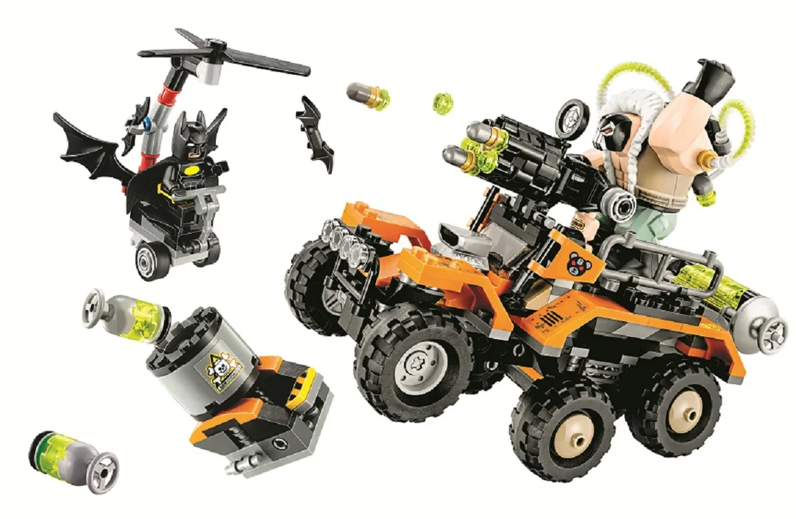 

10737 Super Heroes Batman Bane Toxic Truck Attack Model Building Blocks Children toys for children Bricks Compatible legoings