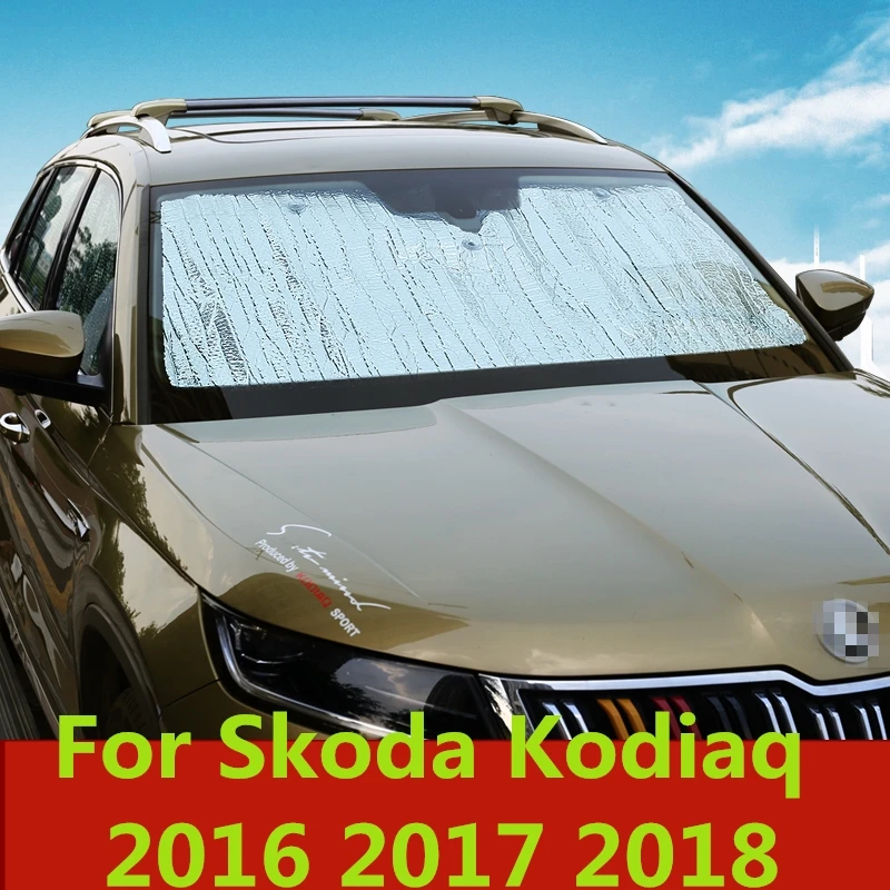 protection Windshield Sunshades Casual Foldable Car Visor Cover Block Window Sun Shade For SKODA KODIAQ 2017 2018 | Автомобили и