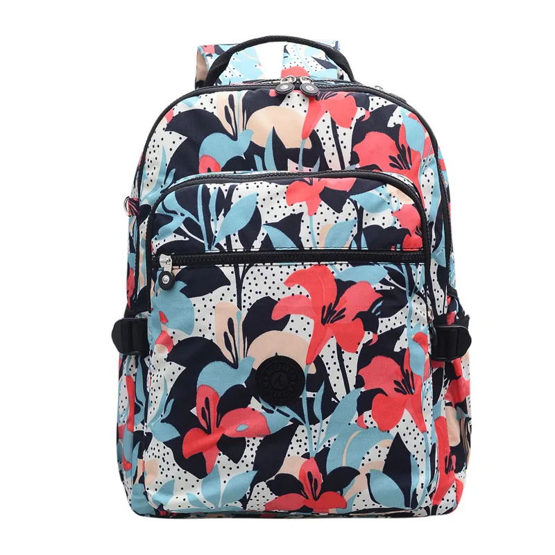 Школьный рюкзак ACEPERCH для девочек-подростков, женский рюкзак Mochila Feminina, Женский нейлоновый водонепроницаемый рюкзак для ноутбука - Цвет: Lily