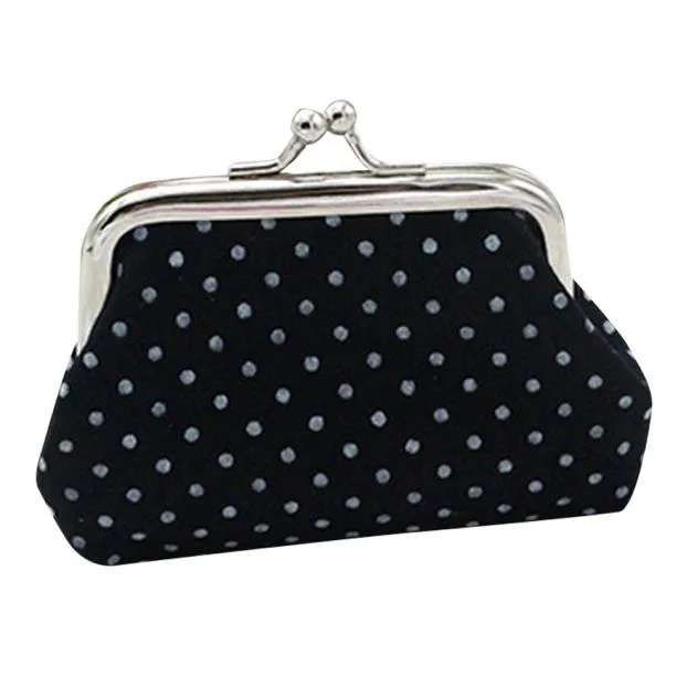 

Mini Coin Purse Wallet Clutch Handbag Bag Womens Dot Pattern Small Wallet Money Pouch Card Holder Gift Girls