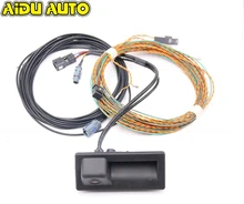 Cámara de visión trasera para coche, accesorio para Audi A3 8V Facelift MIB 2 UNIT 8V0 827 566 B 5Q0980556B, mango con línea de guía alta