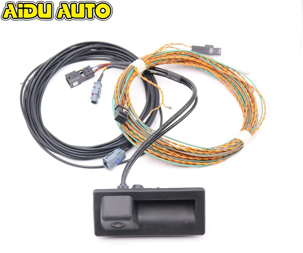 Rear View Camera Trunk handle with High Guidance Line Wiring harness For Audi A3 8V MIB UNIT 8V0827566B 8V0 827 566 B Rear View Camera Trunk handle with High Guidance Line Wiring harness For Audi A3 8V MIB UNIT 8V0827566B 8V0 827 566 B